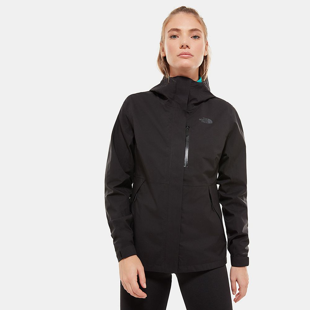 The North Face Lightweight Jackets Womens Australia - The North Face Dryzzle Futurelight™ Black Hiki